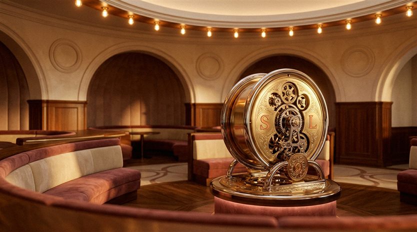 Modern casino gaming floor with spinning reels